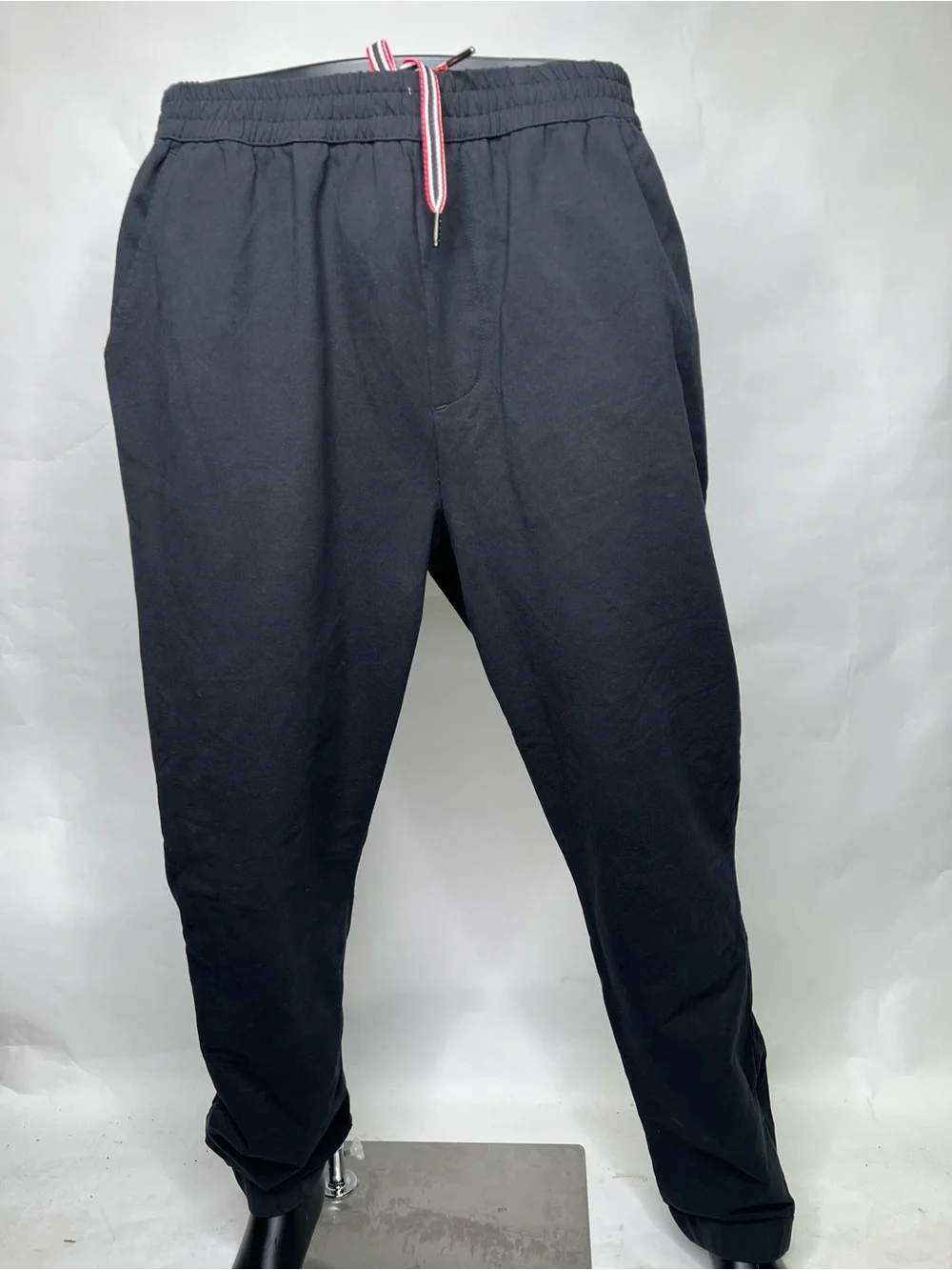 Hunter Black Jogger Pants with Red Trim Drawstring NWT